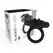 Black & Silver Agron 2.0 Vibrating Support Ring, USB Rechargeable, Silicone