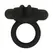 Black & Silver Agron 2.0 Vibrating Support Ring, USB Rechargeable, Silicone