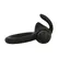 Black & Silver Agron 2.0 Vibrating Support Ring, USB Rechargeable, Silicone