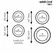 Addicted Toys Silicone Textured Ring Set - 4 Flexible Sizes, Black