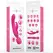 Intense Winona dvostrani vibrator rabbit i wand, silikon, 245mm, roze