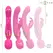 Intense Winona dvostrani vibrator rabbit i wand, silikon, 245mm, roze