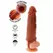 ToyJoy Hydrated Skin silikonska navlaka u boji karamele od 16 cm sa dvoslojnim sistemom