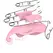 Loveline Dual Finger Vibrator Pink, kompaktni silikonski model