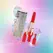 DIAMOND Lipstick intimni masažer sa 4 nastavka i prelivajućim kućištem