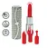 Loveline Candy Lipstick zeleni set intimnih masažera sa 4 silikonska nastavka