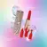 Loveline Tiffany intimni stimulator u obliku karmina sa 4 nastavka roze