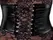 Noir Handmade Kink Royal Lace Midi haljina XL, crna sa podesivim strukom