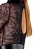 Noir Handmade Kink Royal Lace Midi haljina XL, crna sa podesivim strukom