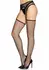Leg Avenue 9007 Net Pantyhose with Garter Belt Black One Size