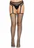 Leg Avenue 9007 Net Pantyhose with Garter Belt Black One Size