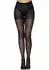 Leg Avenue 1011 Sheer Open Back High-Waisted Pantyhose Black
