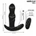 Addicted Toys Rotating Vibrating Anal Plug Remote - 10 Modes, Silicone, 135mm