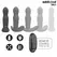 Addicted Toys Rotating Vibrating Anal Plug Remote - 10 Modes, Silicone, 135mm