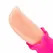 Teazers Tongue roze vibrator u obliku jezika, fleksibilni silikonski masažer za spoljašnju stimulaciju sa USB punjenjem