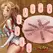 Seiraku Toys XTC Japan Onaho of the Round Table Set Peach, komplet od 8 različitih masturbatora