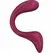 Satisfyer G for Goddess 2 intimni masažer sa dva motora, bordo silikon