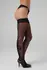 Christine Victorious Stay-Up Stockings Black 15 Denier Floral Design