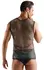 Svenjoyment Men's Sleeveless Black Net Shirt with Sparkling Accents M