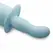 EasyToys Mini Wand vibrator u plavoj boji sa 18 modova vibracije, punjiv preko USB kabla, napravljen od nežnog silikona