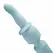 EasyToys Mini Wand vibrator u plavoj boji sa 18 modova vibracije, punjiv preko USB kabla, napravljen od nežnog silikona