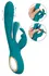 Sweet Smile Rabbit Vibrator with Thrust Function & Flicking Tongue 25cm Pink