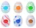 Tenga Egg Variety Pack Standard, komplet od 6 teksturisanih intimnih jaja za masturbaciju