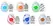 Tenga Egg Variety Pack Standard, komplet od 6 teksturisanih intimnih jaja za masturbaciju