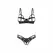 Obsessive Euridia 2-Piece Open Design Lingerie Set Black M/L