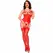 Chilirose CR 4873 crveni set sa korzetom XL podesive bretele i čarape