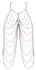 Cottelli Accessories Body Chain Silver elegantan ukrasni nakit za telo