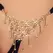 Cottelli LINGERIE tange S-L podesive sa ukrasom u boji belog zlata