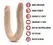 Blush Dr. Skin Plus dvostrani fleksibilni dildo od 42 cm u bež boji