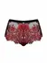 Redessia Elegant Lace Panties Red/Black - Stretch Fit, Decorative Bow L/XL