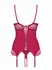 Rosalyne Red Corset Set - Adjustable Padded Model with Thong