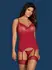 Rosalyne Red Corset Set - Adjustable Padded Model with Thong