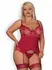 Rosalyne Red Corset Set - Adjustable Padded Model with Thong