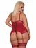 Rosalyne Red Corset Set - Adjustable Padded Model with Thong