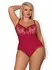 Rosalyne Intimate Wear Teddy Red - Adjustable Lace Bodysuit 2XL