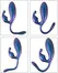 Sweet Smile Metallic Flexible Double silikonski sistem sa dvostrukim delovanjem 22.5cm