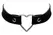 Cottelli ACCESSOIRES Crna Srce Podesiva Ogrica 31-42 cm