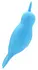 Unihorn Narwhal dvostrani silikonski intimni stimulator, plavi, 14.3 cm