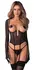 Obsessive Euphori Long Black Powernet Gloves S-L with Adjustable Ribbons