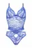 Obsessive Romina 2-Piece Lace Lingerie Set Blue Adjustable Top S