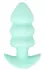 Cuties Vibrating Mini Plug Green, kompaktni silikonski intimni sistem sa USB punjenjem
