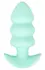 Cuties Vibrating Mini Plug Green, kompaktni silikonski intimni sistem sa USB punjenjem