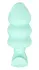 Cuties Vibrating Mini Plug Green, kompaktni silikonski intimni sistem sa USB punjenjem