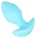 Cuties Vibrating Plug Blue - Compact Rechargeable Silicone Model 8 cm