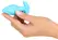 Cuties Vibrating Plug Blue - Compact Rechargeable Silicone Model 8 cm