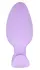 Cuties Vibrating Plug Purple - Compact Silicone Model, 7 Modes, 8 cm